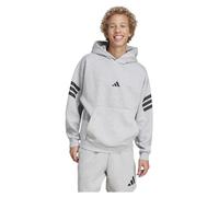 adidas Men's Sudadera con Capucha Future Icons 3 Bandas, Medium Grey Heather, XL