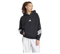 adidas Future Icons Three Stripes Hoodie Sudadera con Capucha, Negro, M para Mujer
