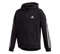 Adidas G 3S FZ HD Sweatshirt, Niñas, Black/White, 910Y