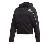 adidas G ZNE FZ Sudadera, Niñas, Negro/Blanco, 110 (4/5 años)