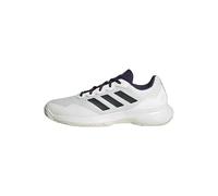 adidas Gamecourt 2.0 Tennis Shoes, Zapatillas de Tenis Hombre, Core White/Core Black/Aurora Plum, 39 1/3 EU