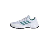 adidas Gamecourt 2.0 Tennis Shoes, Zapatillas de Tenis Hombre, FTWR White/Pure Teal/Core Black, 44 2/3 EU