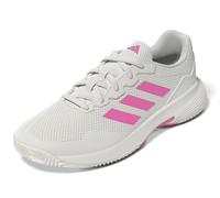 adidas Gamecourt 2.0 Tennis Shoes, Zapatillas de Tenis Mujer, Core White/Lucid Pink/Core Black, 38 EU