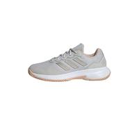 adidas Gamecourt 2.0 Tennis Shoes, Zapatillas de Tenis Mujer, Grey One/Cyber Met./Powder Coral, 42 EU