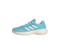 adidas Gamecourt 2.0 Tennis Shoes, Zapatillas de Tenis Mujer, Light Aqua/Off White/Bright Red, 41 1/3 EU