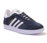 adidas Gazelle, Zapatillas Unisex adulto, Collegiate Navy White Gold Metalic, 44 2/3 EU