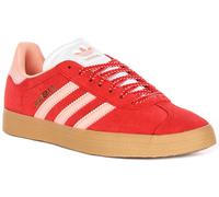 Adidas Gazelle ante Clásico Cordones Zapatillas de Mujer en Rojo Rosa UK 3-8