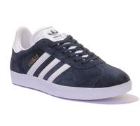 Adidas Gazelle Hombre Blanco y Negro Zapatillas Cuero Ante Talla UK 7-12