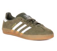 Adidas Gazelle Indoor Q Panel Suela De Goma Para Hombre En Oliva Blanco EU 36-41