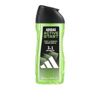 adidas Gel de ducha 3 en 1 Active Start para él, con fragancia aromática y picante, 250 ml