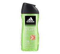 adidas Gel de ducha 3 en 1 Active Start para él, con fragancia aromática y picante, 250 ml