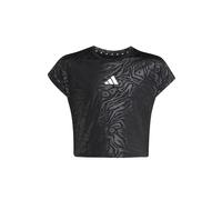 adidas Girl'S Camiseta Corta con Estampado Animal All Sports, Black/White, 152