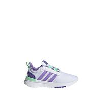 adidas Girl's Racer TR21 (Little Kid/Big Kid) White/Violet Fusion/Pulse Mint 4 Big Kid M