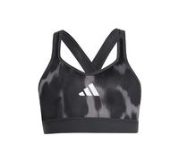 adidas Girl'S Sujetador Deportivo con Estampado Animal All Sports, Grey Five/Carbon/Black, 140
