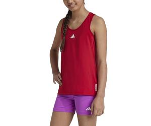 adidas Girl'S Techfit Tank, Team Power Red 2/White, 11-12 Years