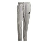 Adidas M 3S FT TC PT Pants, Mens, Medium Grey Heather/Black, Small