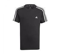 Adidas B 3s T T-Shirt, Boys, Black/White, 7 Years