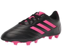 adidas Goletto VIII Firm Ground Soccer Shoe, Core Black/Team Shock Pink/Core Black, 4 US Unisex Big Kid