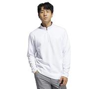 adidas Golf Hombre Club 1/4 Zip Stretch Play Fit Suéter - Blanco - L