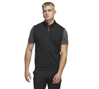 Adidas Golf Hombre Elevado Tela Elástica Cuarto Cremallera Chaleco - Negro - M