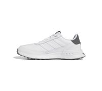 adidas Golf Zapatos de golf S2G de cuero con cordones sin pinchos para hombre, Ftwrwhite/Ftwrwhite/Charcoal, 46.5 EU