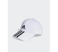 adidas Unisex adulto 3-Stripes Cotton Twill Baseball Cap, White / Black, M
