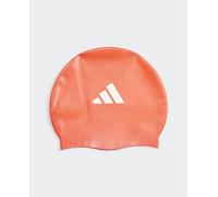 adidas Gorro de natación de niños Swim 3 bandas adidas. Rojo / Blanco