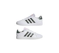 adidas Grand Base Lifestyle Court Casual Shoes, Zapatos Hombre, Cloud White/Cloud White/Screaming Orange, 40 2/3 EU