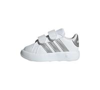 adidas Grand Court 2.0 Shoes Kids, Zapatillas de Tenis Unisex bebé, FTWR White/Matte Silver/FTWR White, 20 EU