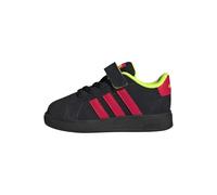 adidas Grand Court 2.0 Shoes Kids, Zapatillas Unisex niños, Core Black Lucid Red Lucid Lemon, 23 EU