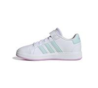 adidas Grand Court 2.0 Shoes Kids, Zapatillas Unisex niños, FTWR White Semi Flash Aqua Bliss Lilac, 29.5 EU