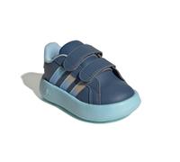 adidas Grand Court 2.0 - Zapatos bajos unisex para bebé, sin fútbol, para bebés, Tinta preamada/blanco/cielo transparente, 25.5 EU