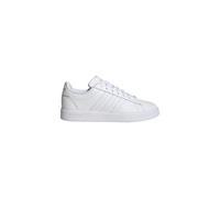 adidas Mujer Grand Court Cloudfoam Lifestyle Court Comfort Shoes, Cloud White/Cloud White/Gold Metallic, 37 1/3 EU