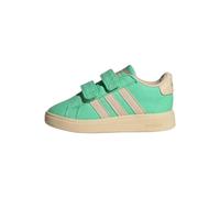 adidas Grand Court Grogu CF I, Shoes-Low Unisex niños, Green Glow/Sand Strata/Sand Strata, 24 EU