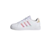 adidas Grand Court Lifestyle Lace Tennis Shoes, Zapatillas de Tenis Unisex niños, Cloud White Iridescent Cloud White, 38 EU