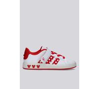 adidas Unisex niños Disney Minnie Mouse Grand Court Kids Shoes, FTWR White/Pure Ruby/Off White, 28 EU