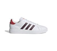 adidas Grand Court TD Lifestyle Court Casual Shoes, Zapatillas Hombre, Cloud White/Maroon/Better Scarlet, 40 EU