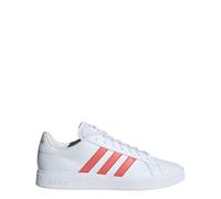 adidas Grand TD Lifestyle Court Casual Shoes, Zapatillas Hombre, Cloud White/Preloved Scarlet/Cloud White, 44 2/3 EU