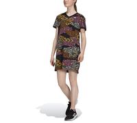 Adidas Granja Rio Vestido Camiseta Pico Algodón Estampado Mujer 3-Stripes XS S