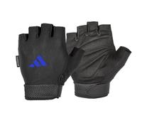 adidas Guantes Ajustables Esenciales, Azul, M-19-20 cm Alrededor de la Palma