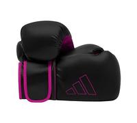 adidas Guantes de Boxeo Hybrid 80 - adecuados para Boxeo, Kickboxing, MMA, Fitness y Entrenamiento, para niños, Hombres o Mujeres, Negro/Rosa, 12 oz