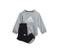 Adidas H28835 I BOS LOGO JOG Baby set unisex-baby Top:medium grey heather/white Bottom:BLACK/WHITE 912M
