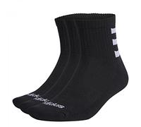 adidas HC 3S Quart 3pp Socks, Unisex, Black/Black/Black, M