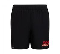 Adidas HD7372 YB Lin Shorts Swimsuit Boy's Black/Vivid Red 5-6A