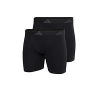 adidas Herren Unterwäsche Boxershorts 2er Pack Boxer Brief (2pk) -Active Flex Cotton Ergonomic Ropa Interior, Black_4am005, L Hombres