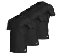 adidas Herren Unterwäsche V Neck Shirt (3pk) -Active Core Cotton Camiseta, Black_4am012, L Hombres