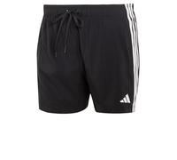 adidas Hombre 3 Stripes Swim 5 Inch Swimwear, Black/White, S