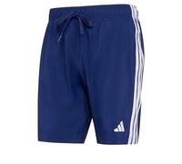 adidas Hombre 3 Stripes Swim 8 Inch Swimwear, Dark Blue/White, L