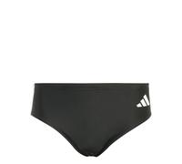 adidas Hombre 3 Stripes Swim Trunks, Black/White, XS Short
