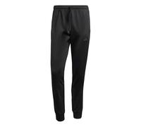 adidas Hombre 3-Stripes Tricot Track Pants, Black/Black, XXL
